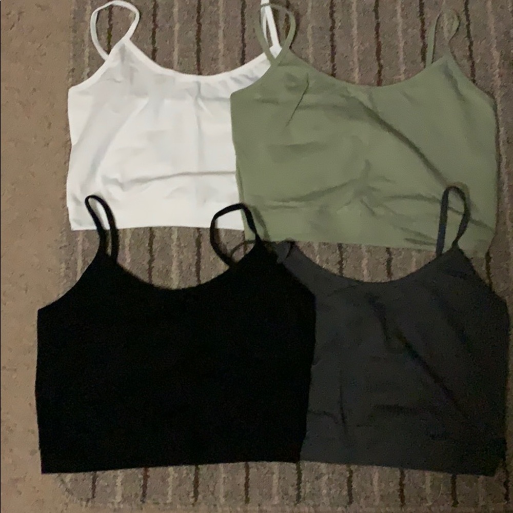 Set of Cami Crop Tops S NWOT